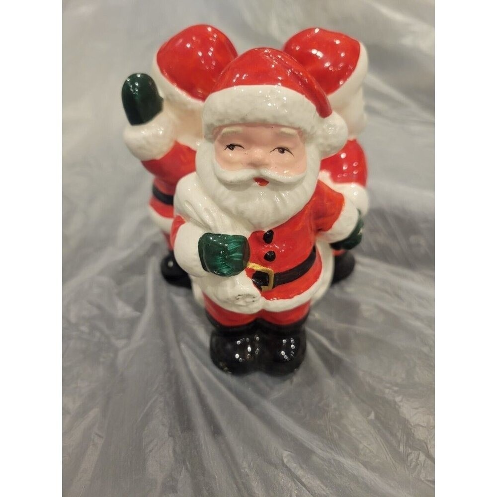 Ron Gordon Designs 3 Santa Candle Holder‎ 1984